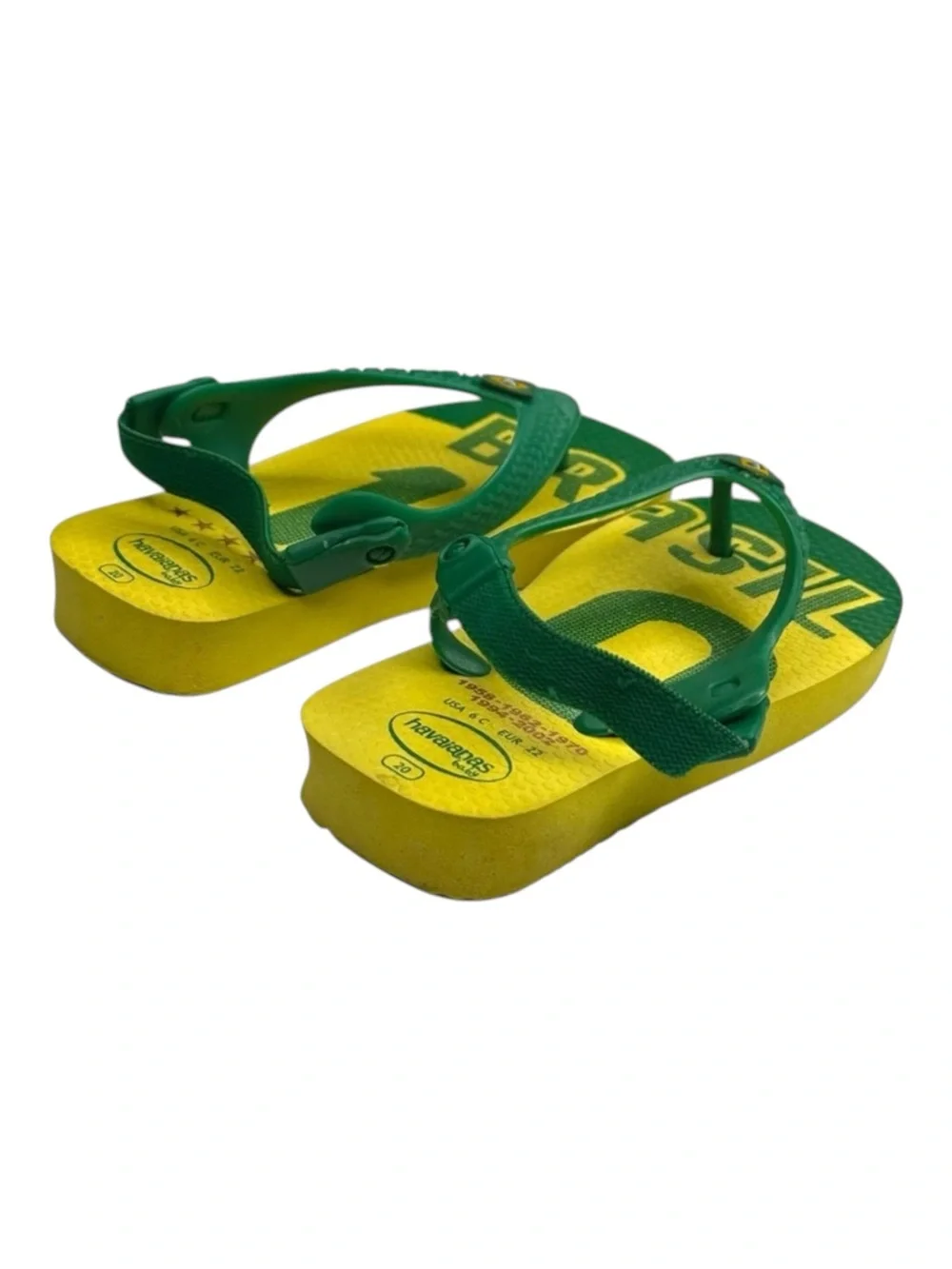 new Havaianas ✪ Ltd Ed FIFA World Cup Walker Sandal ✪ Brazil Yellow Green ✪ 6